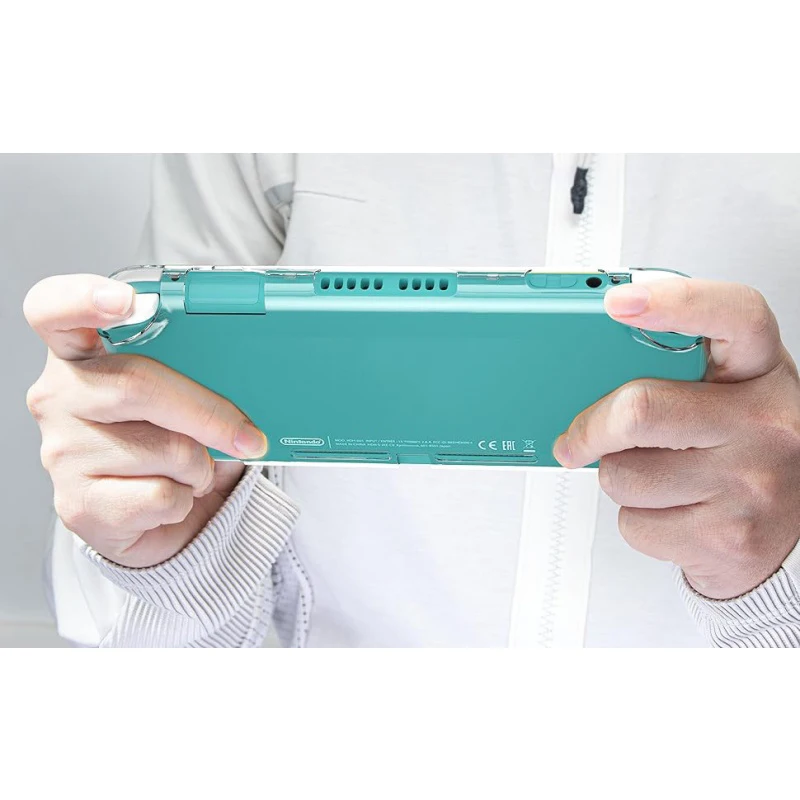TPU Soft Case for Switch Lite Crystal Clear TPU Skin Full Cover Shell Grip Case Anti-Scratch Protective Cover