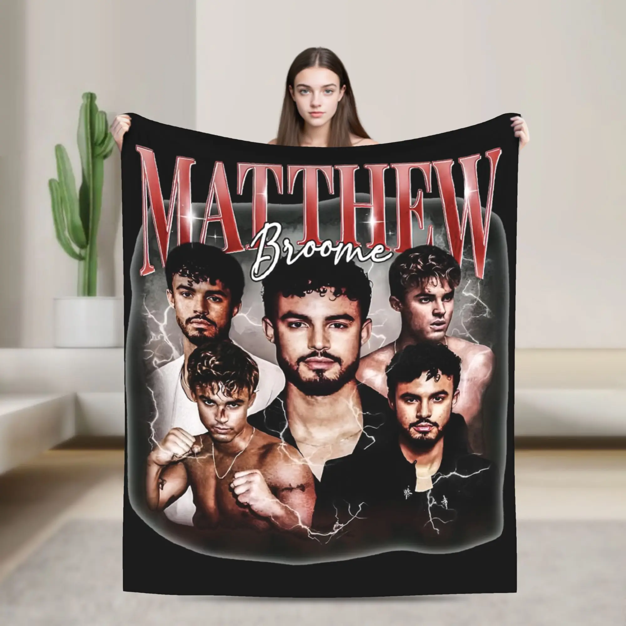 Matthew Broome My Fault London Movie Blankets Flannel Printed  Super Soft Throw Blankets for Bed Bedroom Bedding Throws