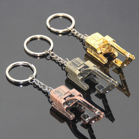 1PC Alloy 3D Three-dimensional Excavator Keychain Pendant Car Accessory Gift