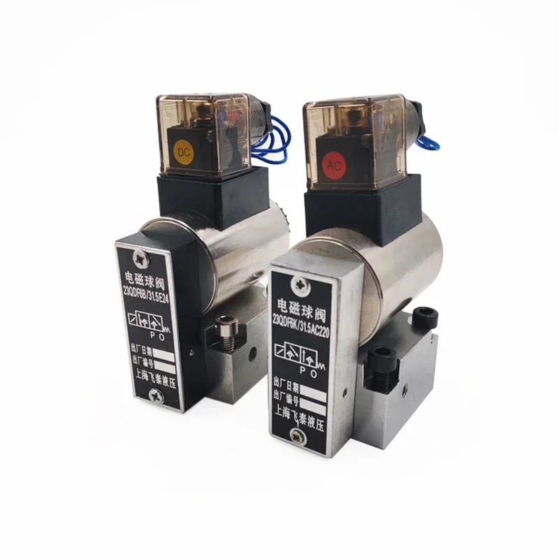 23EP-H6B Normally Open Electromagnetic Ball Valve 23EY-H6B Normally Closed High Pressure Solenoid Valve Voltage AC220 DC24