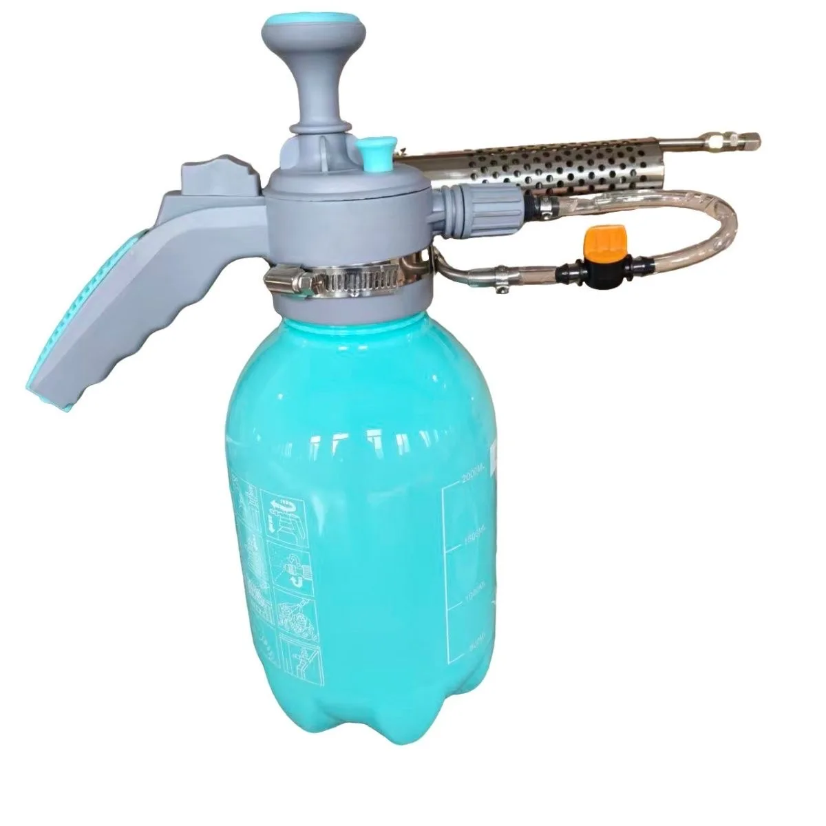 2L Insecticide Sprayer Portable Smoke Machine for Photography Handheld Thermal Fogger Portable Spray with Pressure Reducing Valv