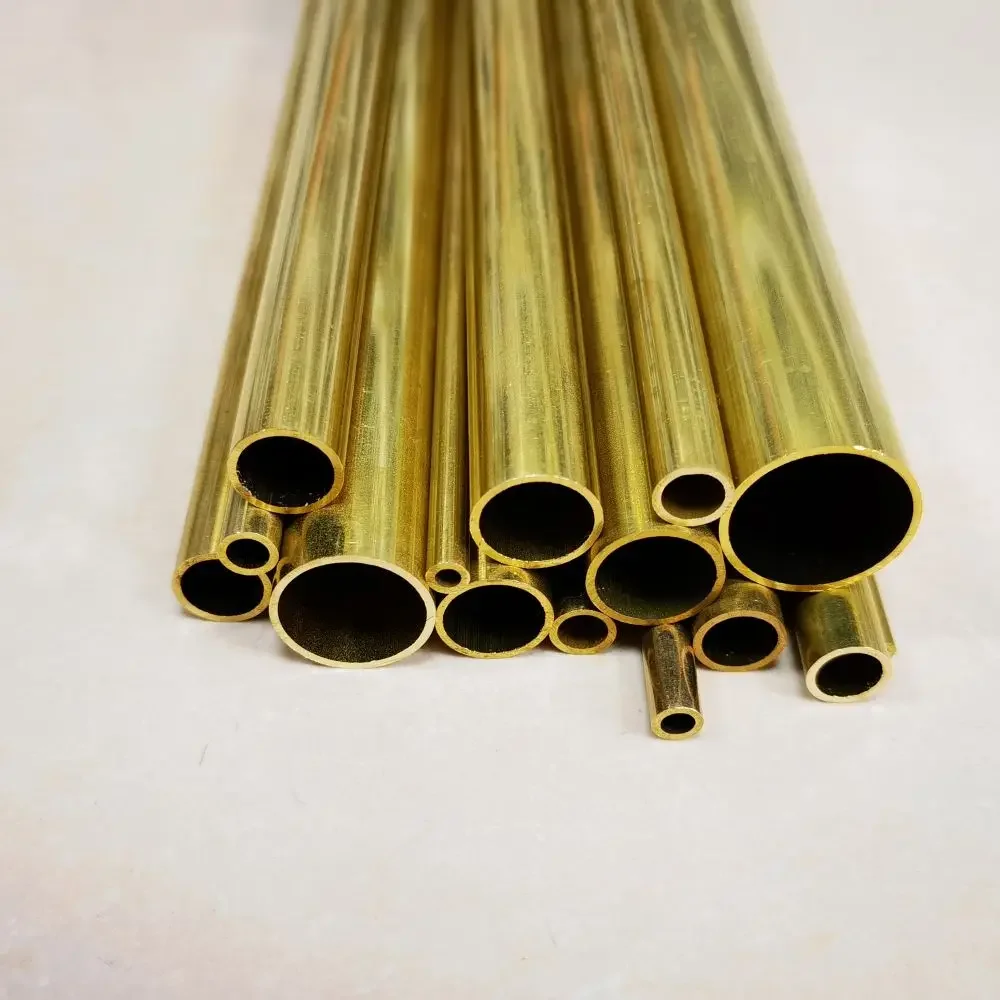 Brass tube OD16-38mm length300 500mm Round Brass alloy Pipe Straight Large outer  diameter  precise thickness0.4-3