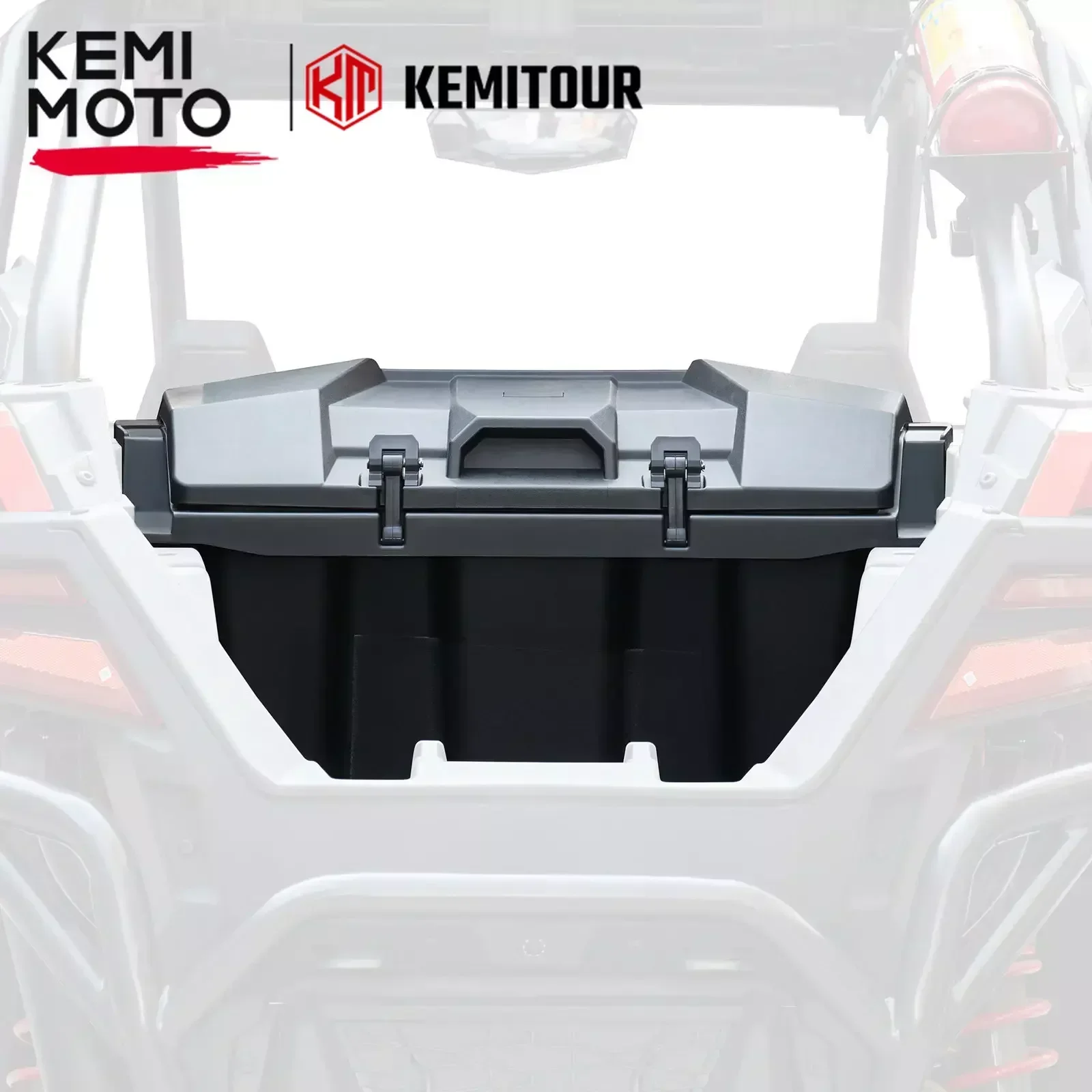 UTV Rear Bed Box Gear Tool Box with 2 Lockable Latches #2883752 Compatible with Polaris RZR PRO XP /4 Turbo R / 4 2020-2024 2025