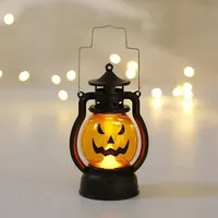 LED Light Christmas Decoration Halloween Retro Portable Lantern Vintage Electronic Candlestick Bar Atmosphere decoration Light