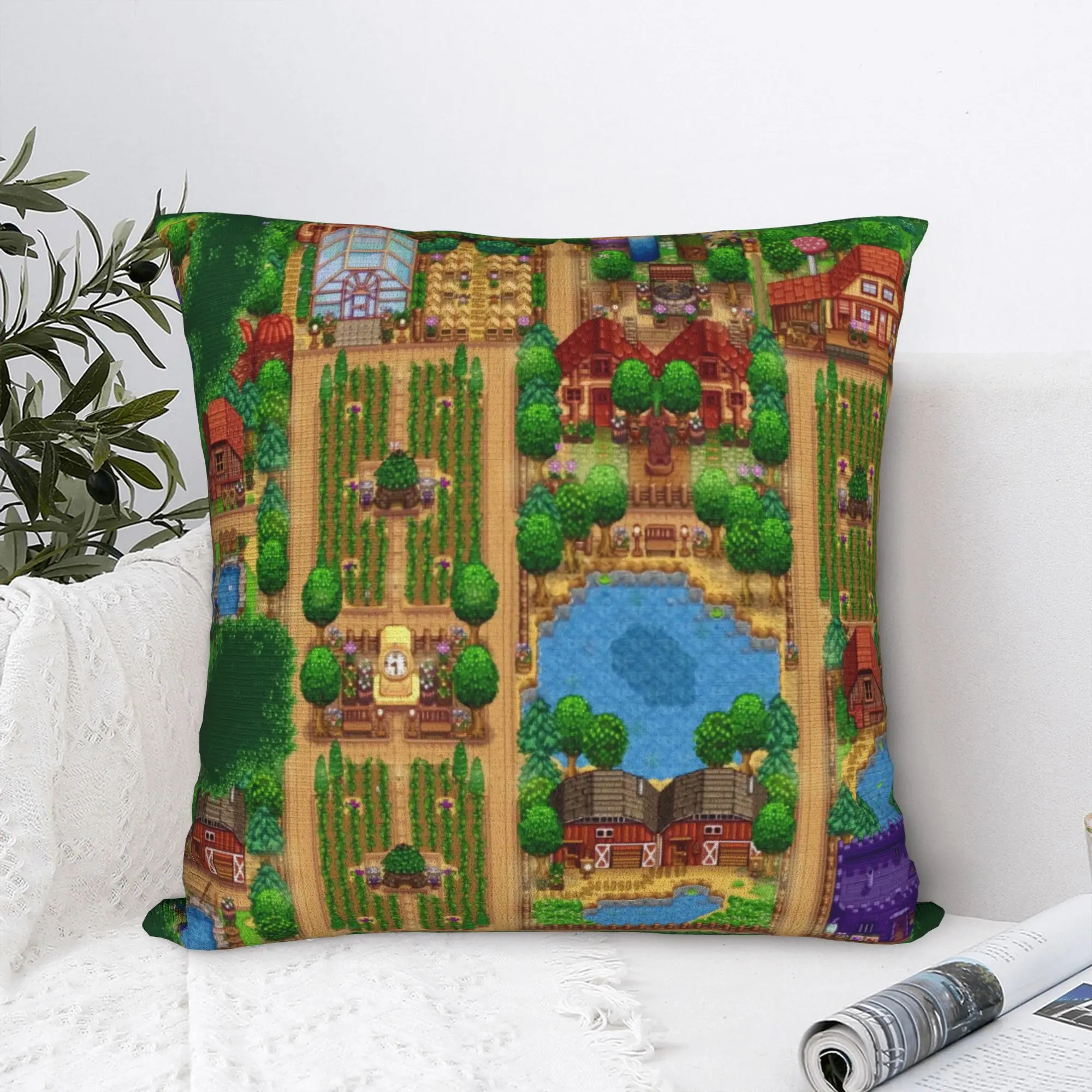 Well developed Farm Stardew Valley Pillow Case  Print Pillow Cover For Wedding Party Home Decor Funny Pillowcases