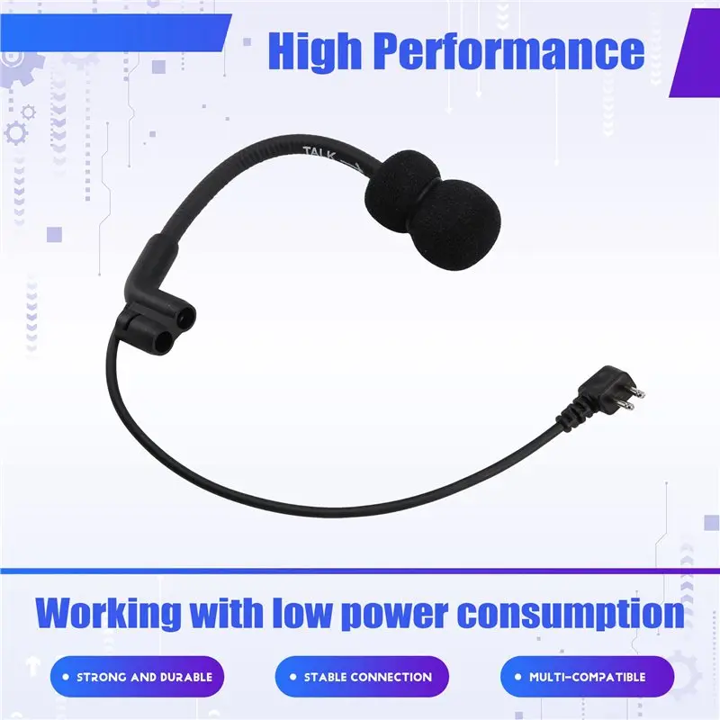 [B24B!】 For Comtac II Mic Microphone Boom Adapter Noise Reduction Headset Mic Replacement Part