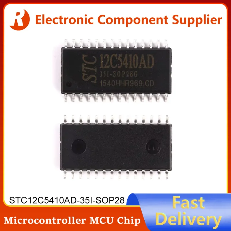 

5Pcs STC12C5410AD-35I-SOP28 STC12C5410AD STC12C5410AD-35I STC 12C5410AD STC12C5410 SOP-28 SOP28 MCU Single Chip Microcomputer IC