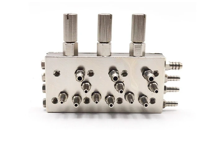 3‑in‑1 Triple Diaphragm Air‑Water Control Valve Dental Chair Unit Spare Part Pneumatic Water Switch for Dental Turbine Equipment
