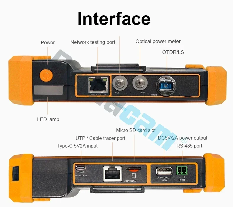 Multifunction MOT-51 Tester 5.55''Screen OTDR OPM VFL Optic Time-domain Reflectometer Fibre Optic Tester Optical Power Meter