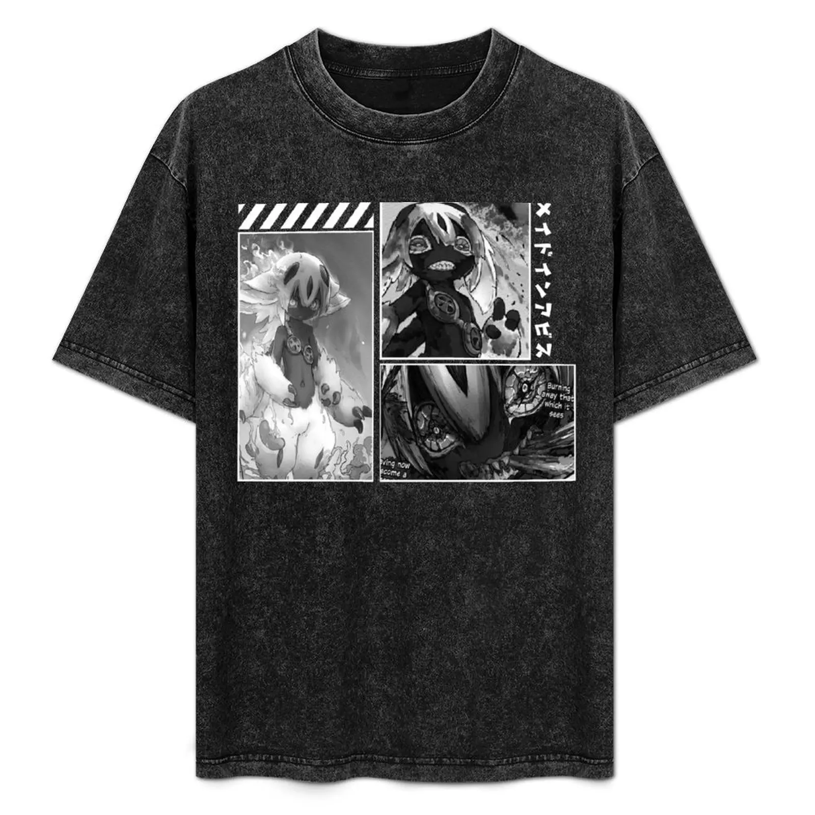

Made in abyss Faputa Unisex anime manga Tshirt T-Shirt Festival Short Sleeve T-Shirt