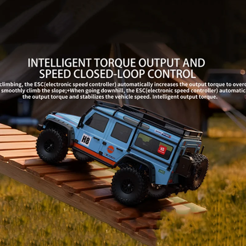 MJX H8h Vehículo de escalada todoterreno con control remoto a escala 1/8 4WD con diferencial de bloqueo engranaje alto y bajo Westward nuevo