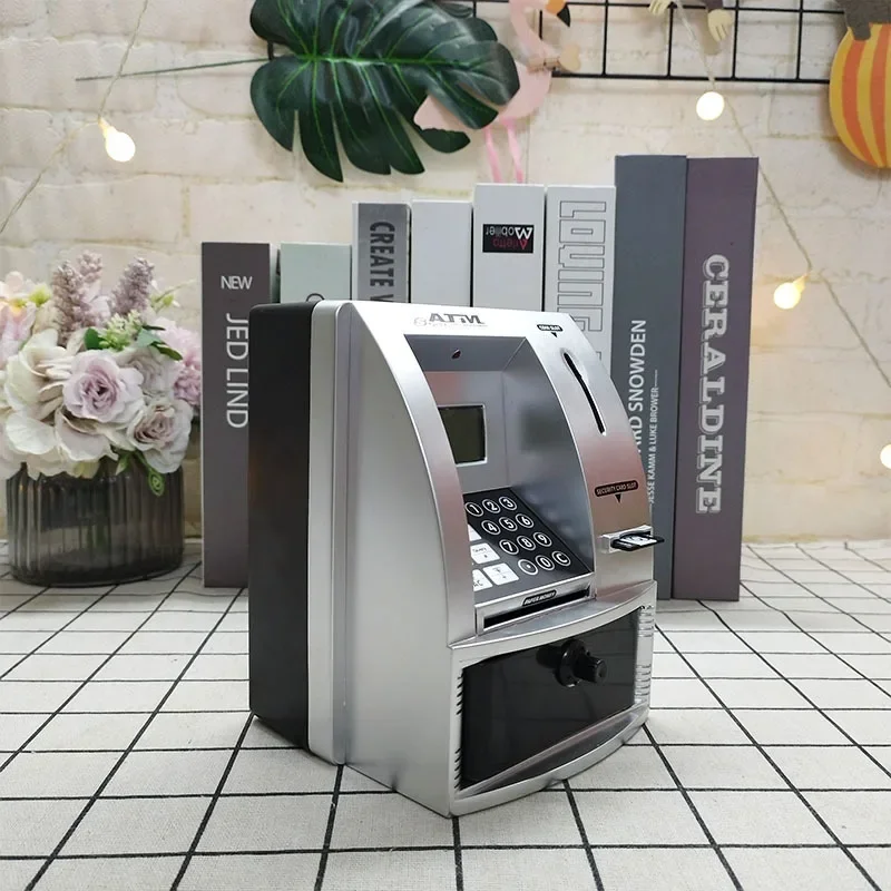 Smart Novelty ATM Piggy Bank for Real Money - Mini ATM Machine to Teach Children Money Management - Versatile ATM Bank for Kids