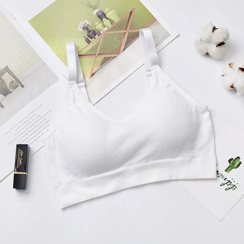 Women's seamless bra Full Cup Breathable bra Breathable comfort Sleep bra Running Fitness Sports bra Suspenders image 4