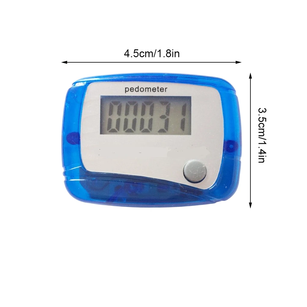 Portable Color Random Pedometer with Clip LCD Step Counter Tracker