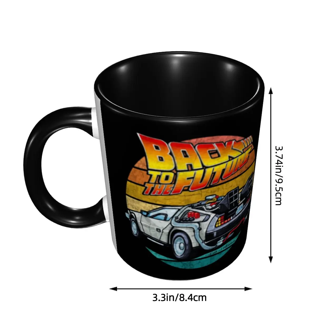 Personalized Movies Race Cars Back To The Future Mugs DIY Ceramic Milk Tea Coffee Cup