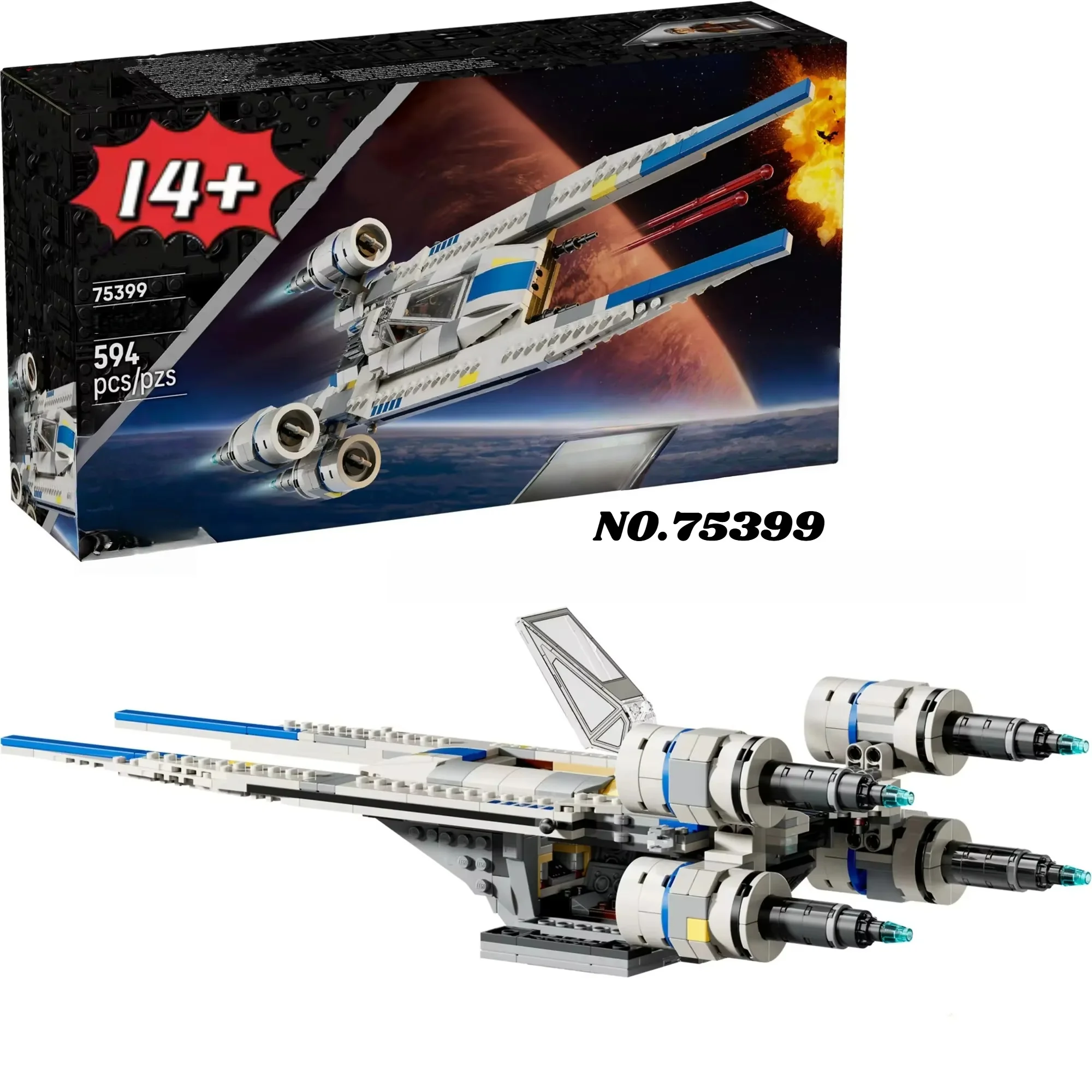 

Новые строительные блоки Rebel U-Wing Starfighter, совместимые с 75399, игрушки для детей, подарки