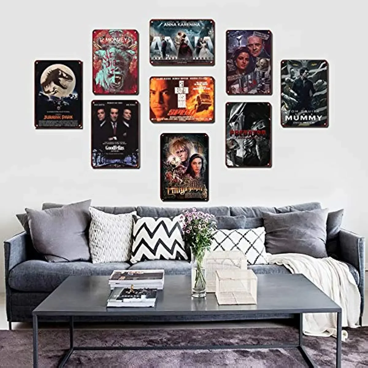 Movie Series Vintage Retro Tin Sign-Labyrinth Movie Poster - Cinema, Living Room, Bedroom, Decorative Metal Retro Sign Plaque