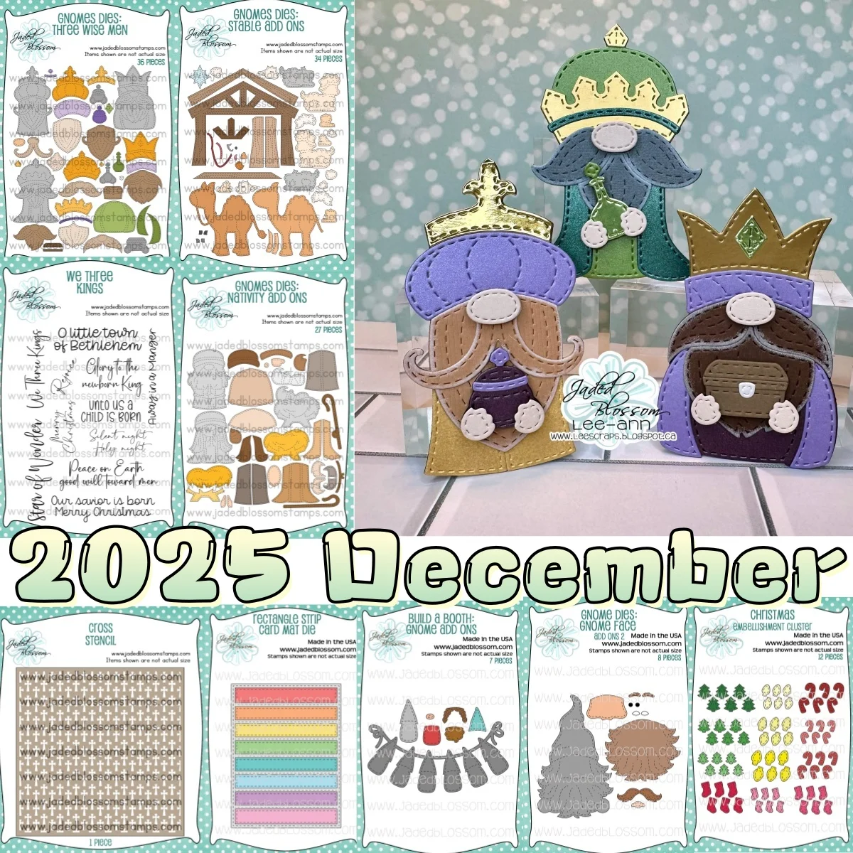 December 2025 Camel Wise Men House Kings Dwarf Sheep  Metal Cutting Dies Clear Stamps Stencil for DIY Embossing Cut Template