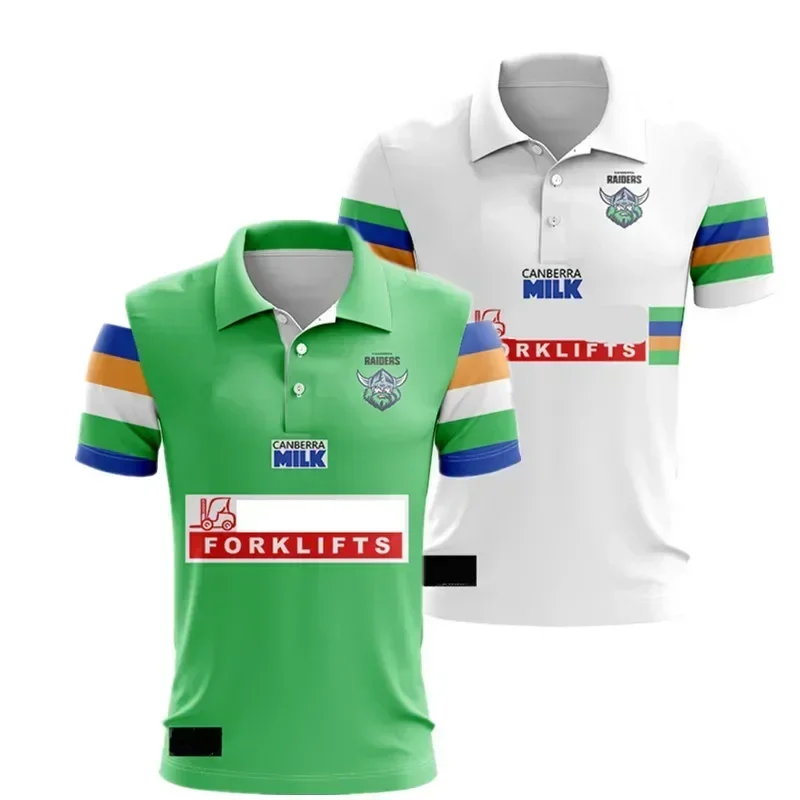 

2024 Raiders Polo Shirt Home / Away Rugby Jersey Shorts - Mens Size:S-5XL（Print Name Number）