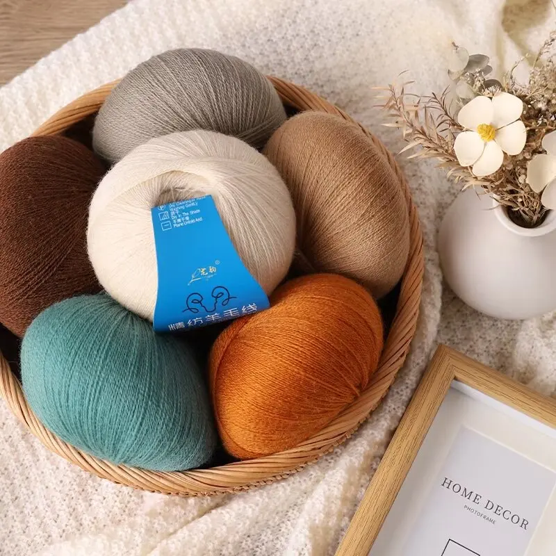 50g/roll Merino Wool Yarn Baby Wool 500M/roll DIY Hand Knitted Crochet Scarf Clothes Yarn Clothes Hats