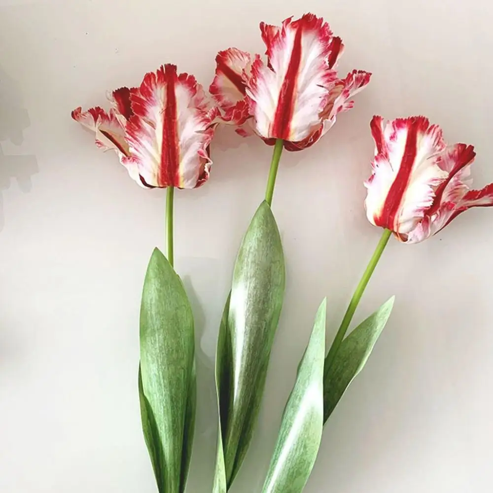 

Touch 1 pcs Vase DIY Photography Props Elegant Bride Gift Fake Flower Wedding Bouquet Artificial Parrot Tulip Table Decoration