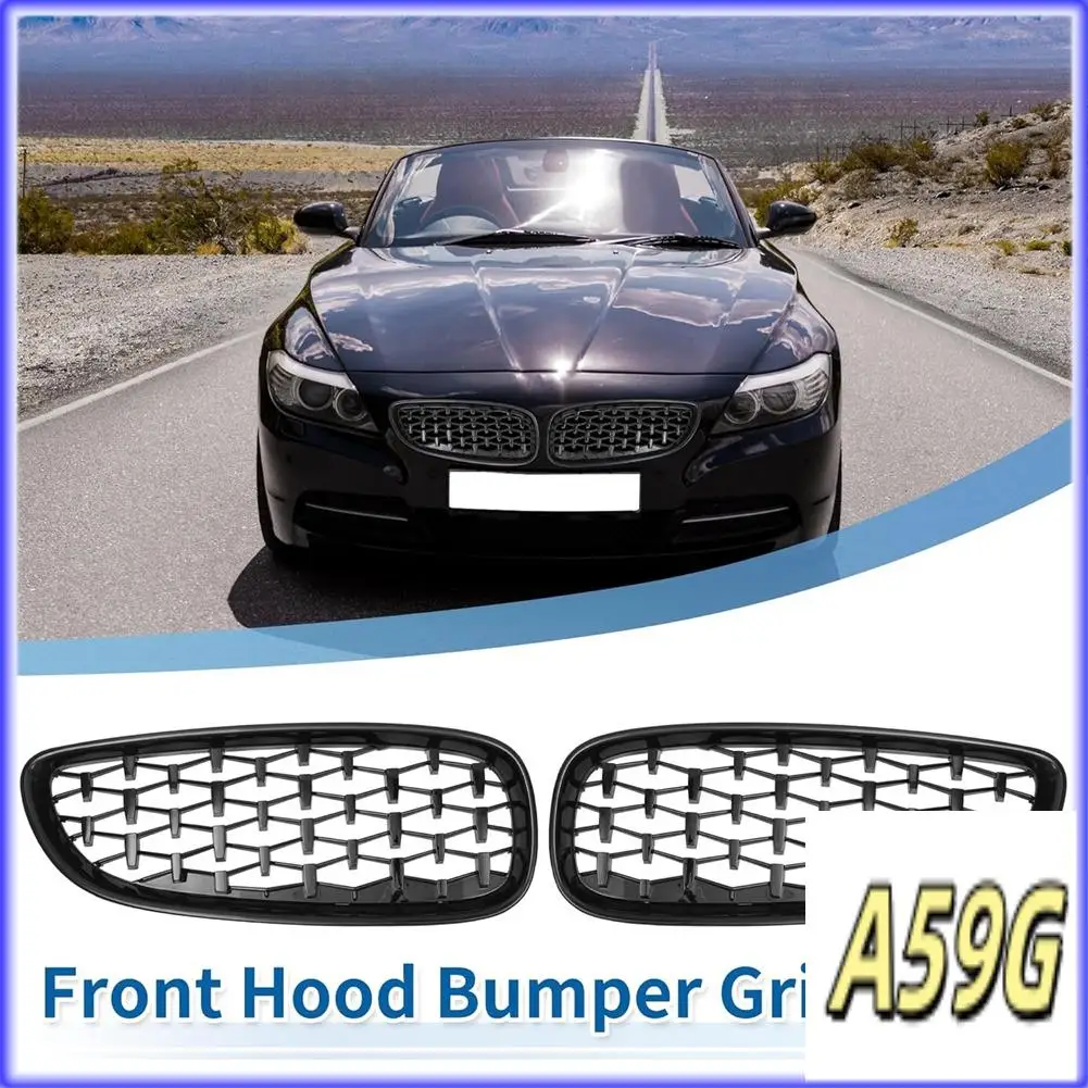

G9-Front Bumper Grille Grill For BMW Z4 E89 2009-2016 Replace 51137181547 51137181548