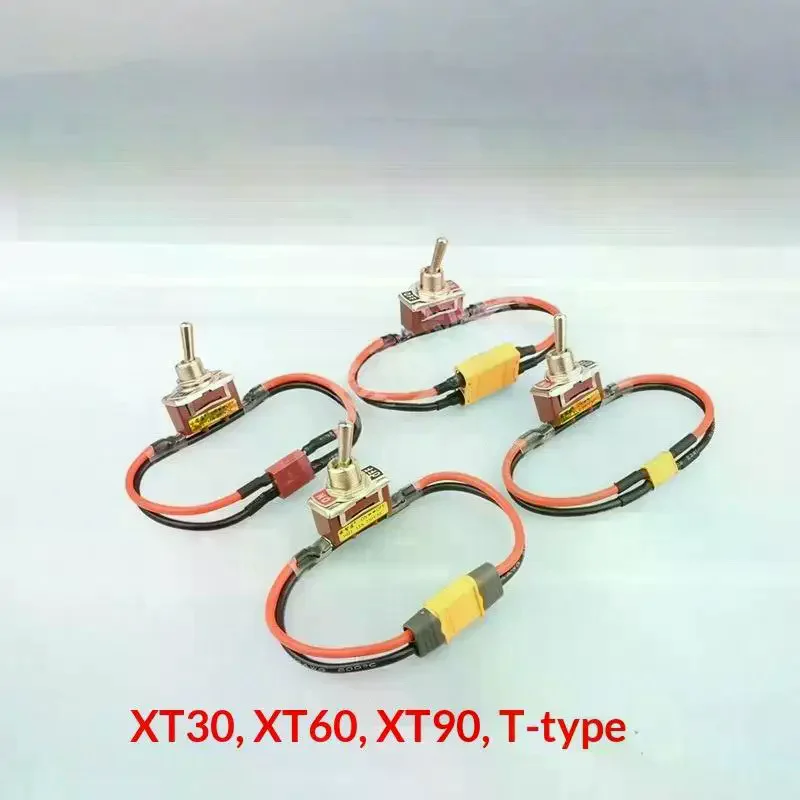 1Pcs Toggle Switches Large Current High Load Switch With XT30 XT60 XT90 T Plug Power On-off For RC Airplane ESC Motor Adapter