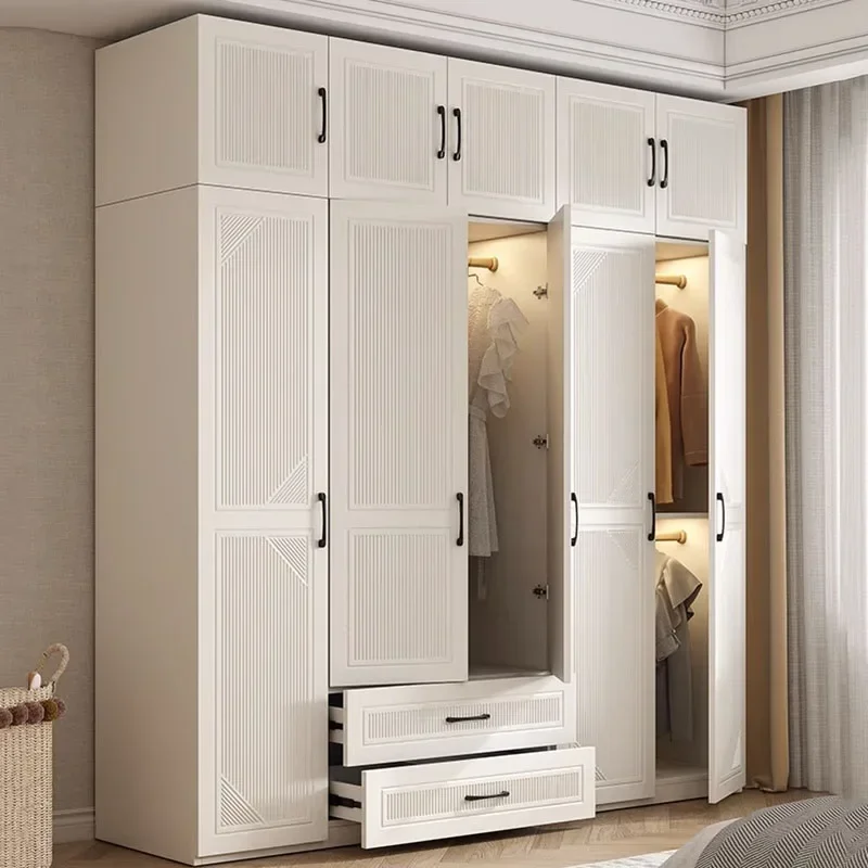 Placard nordique moderne de luxe, armoire de rangement, armoire de proximité, armoire d'organisation de chambre, meubles de chambre à coucher