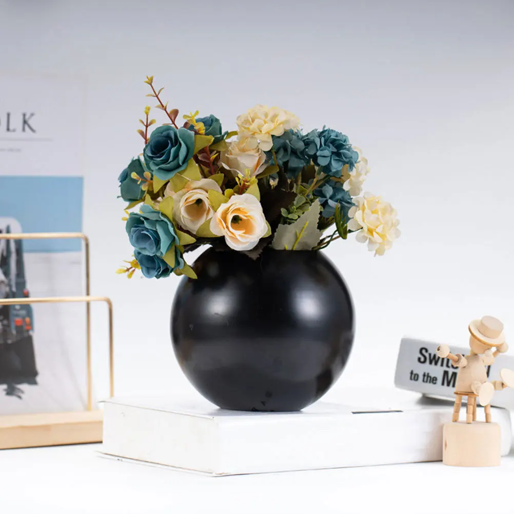 

Stainless Steel Flower Vase Creative Design for Home Office Restaurant Tabletop Decoration Flower Arrangement Ornament