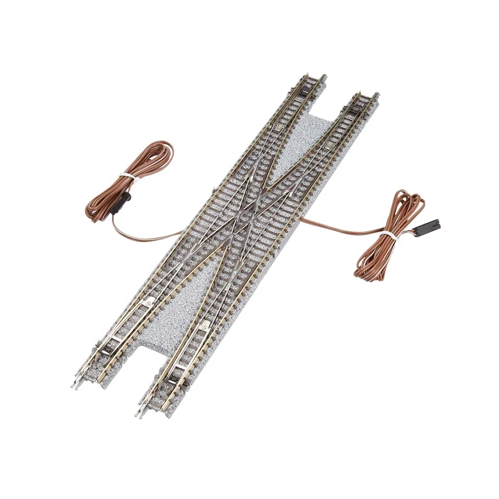 N Scale 1/160 Railway Train Track Toys PX280 Brand 1247 Double Crossing Track Turnout for Diorama 1PC