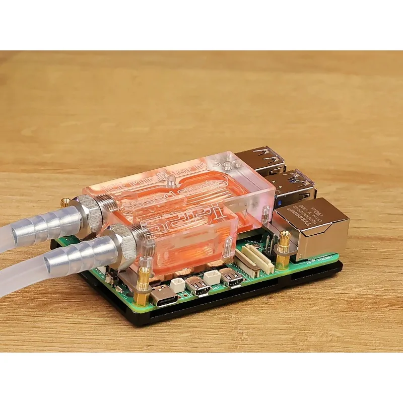 Ultra-Thin Pi 5 CPU Water Block Liquid Cooling Kit for Raspberry Pi 5 Dev Board