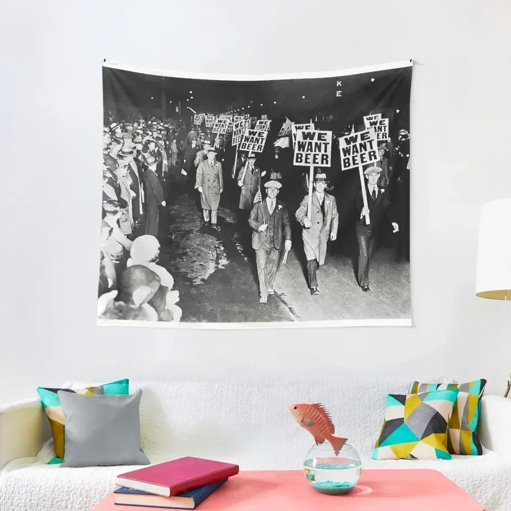 

WE WANT BEER Photo Tapestry Room Decor Cute Bedroom Decoration Wall Deco Room Aesthetic Decor Tapestry