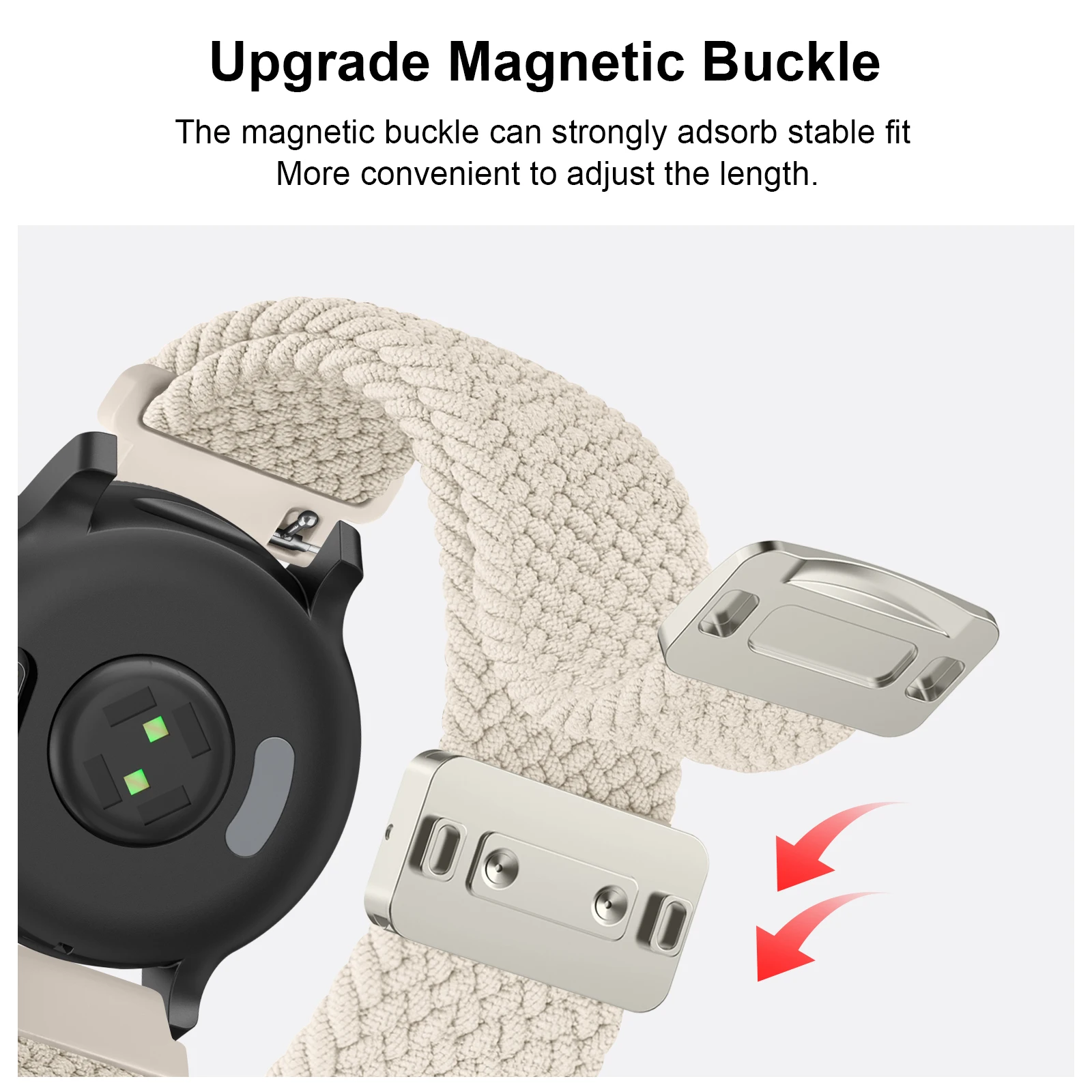 غطاء مقسى + شريط مغناطيسي مضفر لساعة هواوي GT 2 46 مللي متر حزام الشاشة الغطاء الواقي لساعة هواوي GT 2 46 مللي متر العصابات