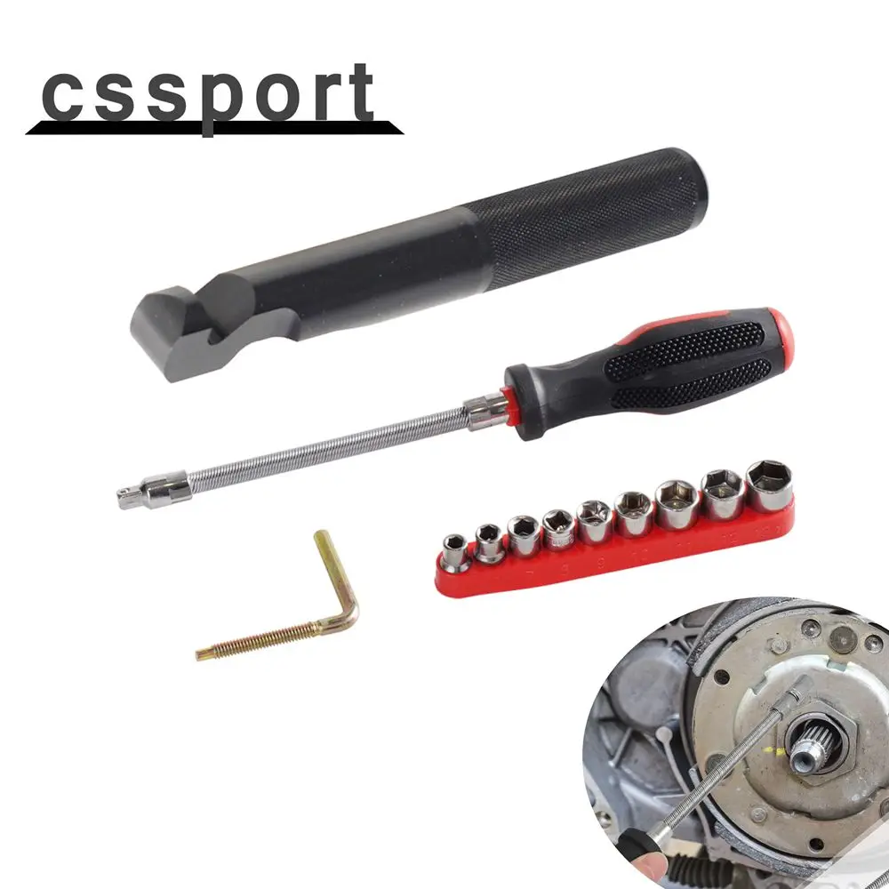 

Belt Changing Tool Clutch Cover Removal Tool Flexible Extension Bar Set For Polaris RZR 800 900 S 1000 XP XP4 General ATV Parts