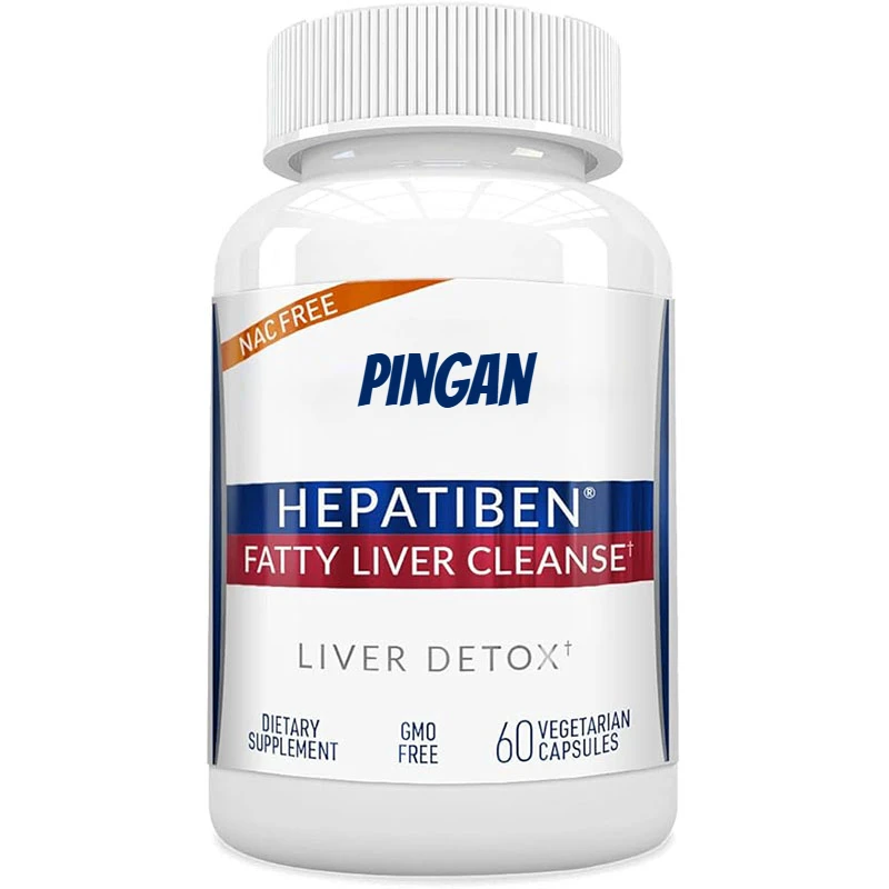 

Hepatiben Liver Detoxification Supplement Contains Herbal Milk Thistle, Turmeric, Aspartic Acid, and L-glutathione