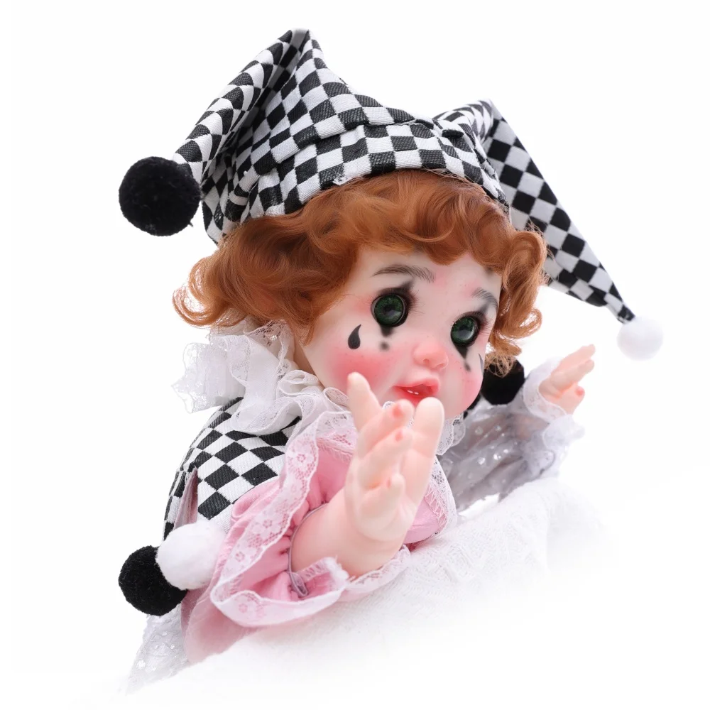 

Cloveray 18-дюймовая милая и реалистичная кукла реборн, набор клоунов, виниловая кукла, коллекция игрушек, хобби, высокое качество, детские подарки ручной работы