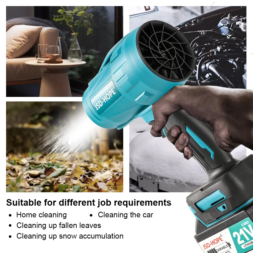 High-Power Turbines Rechargeable Lithium Storm Machine Portable Outdoor Defoliation Dust Collector Fall Pressure Blower