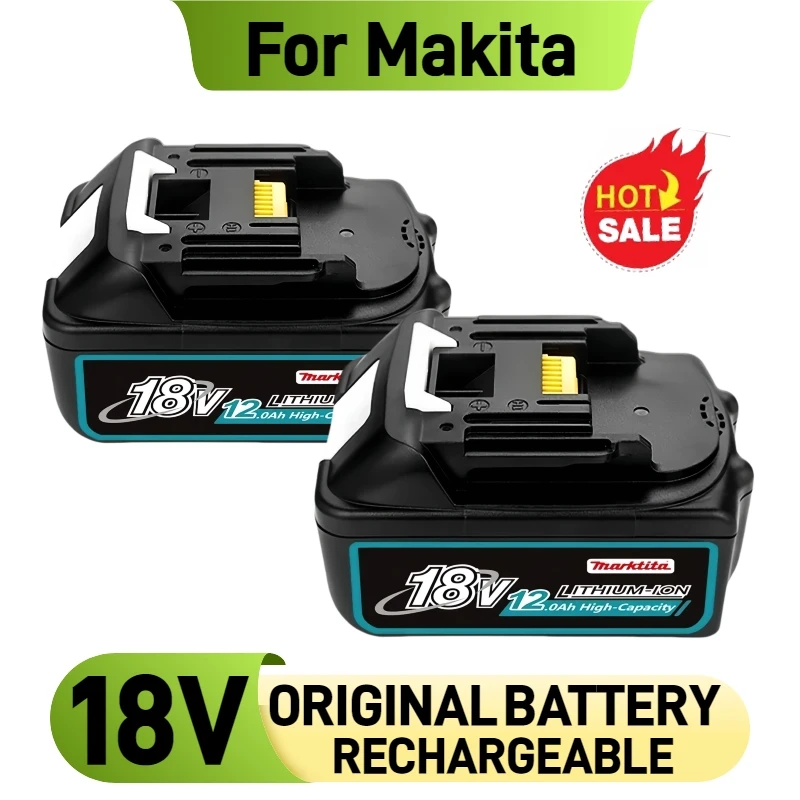 

100% original for makita 18V battery, 6Ah 12Ah Lithium Battery, for makita 18v Tool DTW700 DDF487 DTD173 DGA404 HR140D DJV182