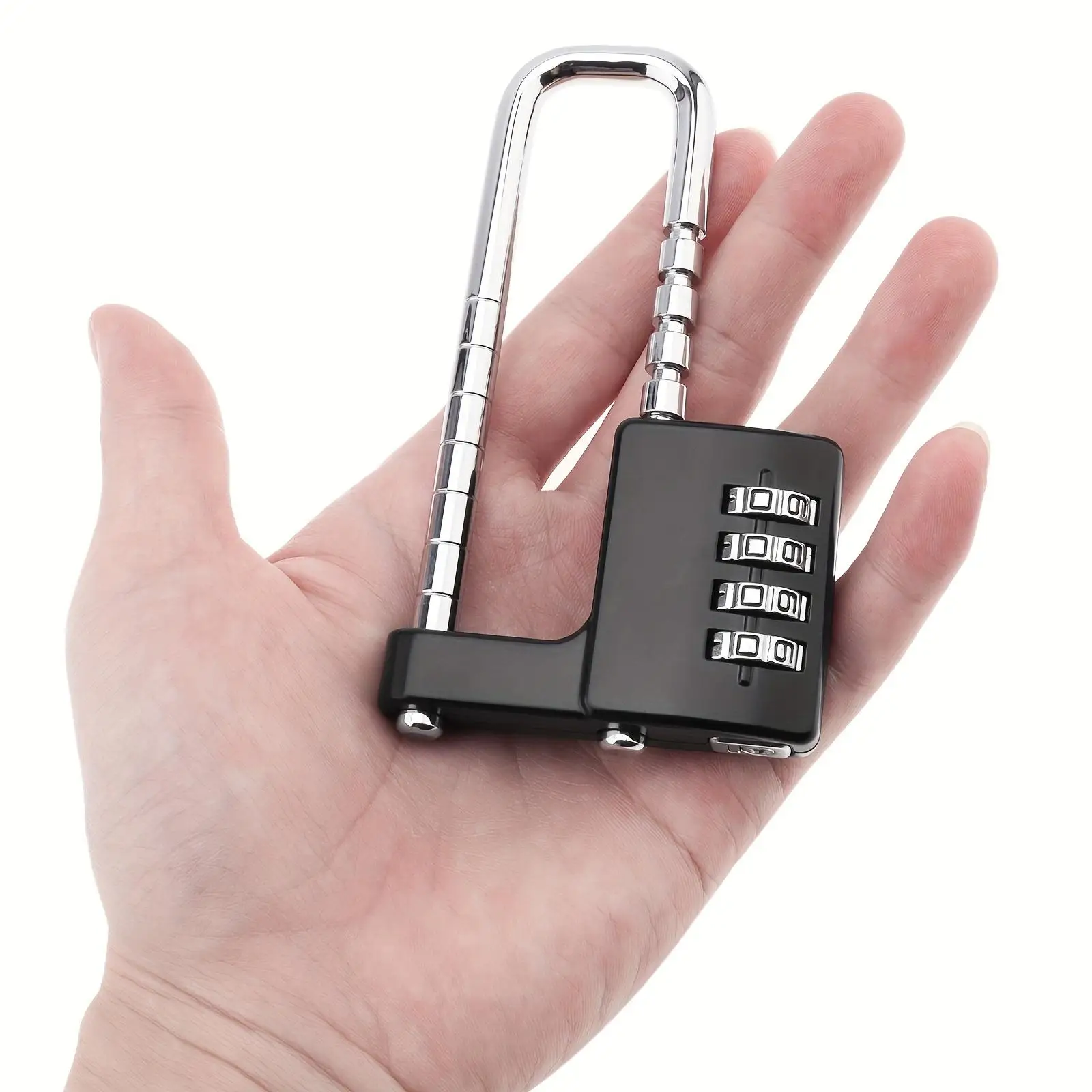 1/2Pcs Adjustable Combination Lock Heavy-Duty 4-Digit Code Secure for Gym Lockers School Gates Cupboard Fence Door Outdoor