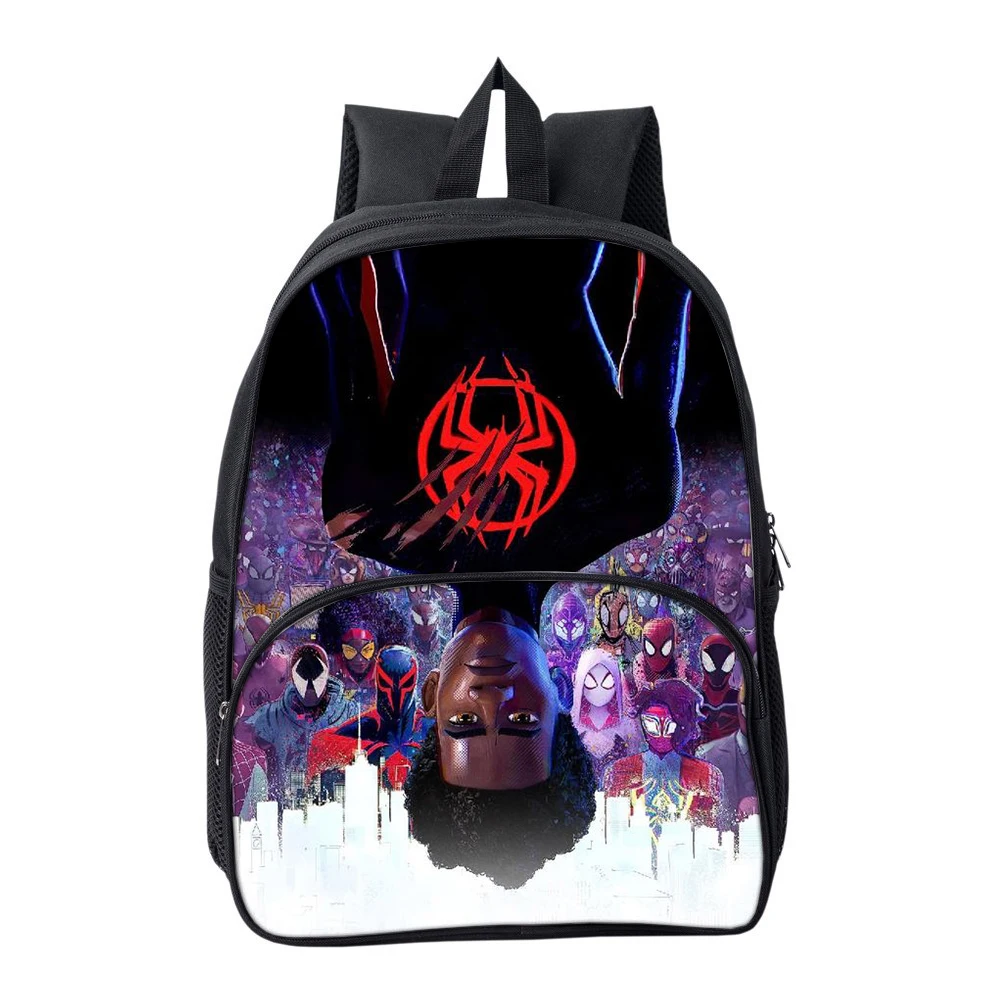 Marvel Heroes Spiderman Student School Bag Supplies Avengers Movie Anime Cartoon Print Kids Backpack Trendy Travel Knapsack Gift