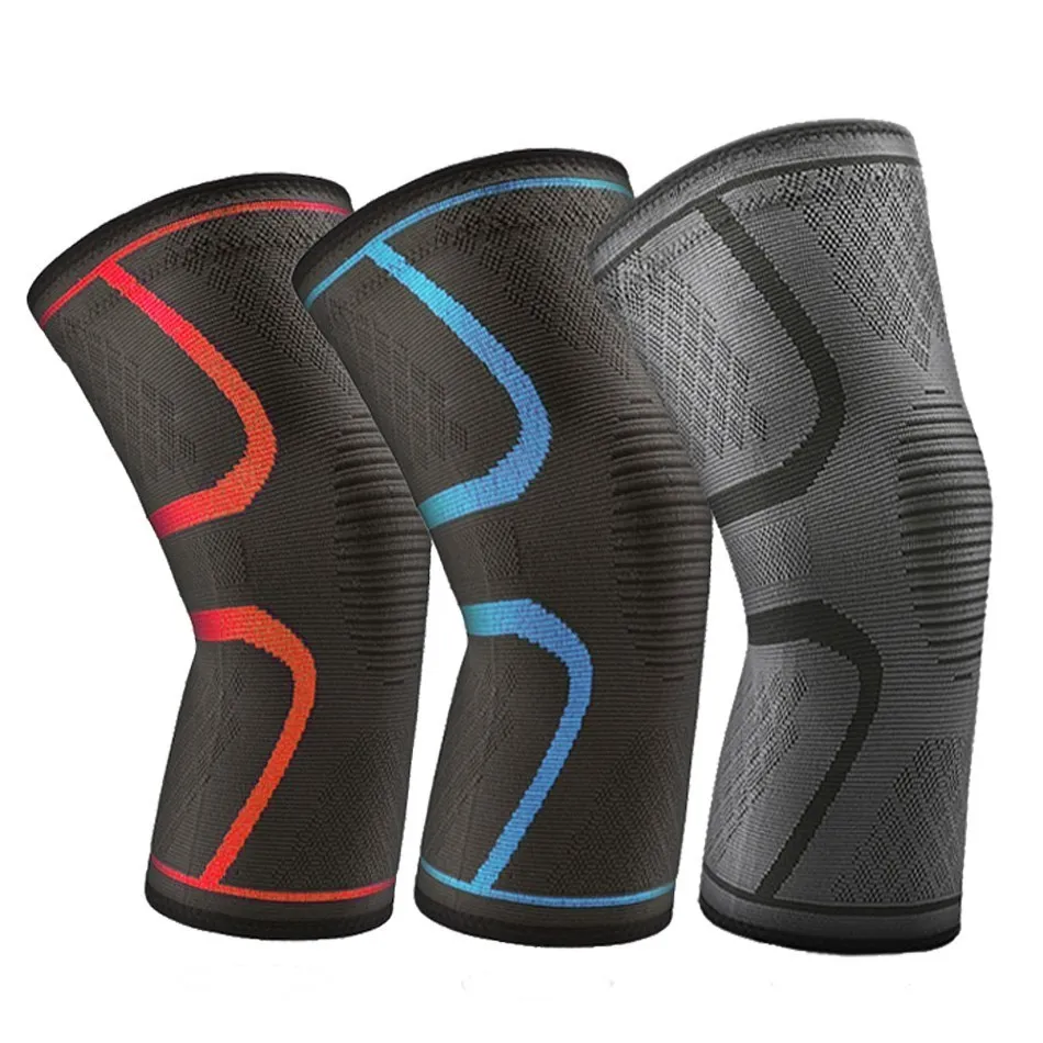 WorthWhile 1 PC Elastic Knee Pads Nylon Sports Fitness Kneepad Fitness Gear Patella Brace Running Basketball Volleyball Support