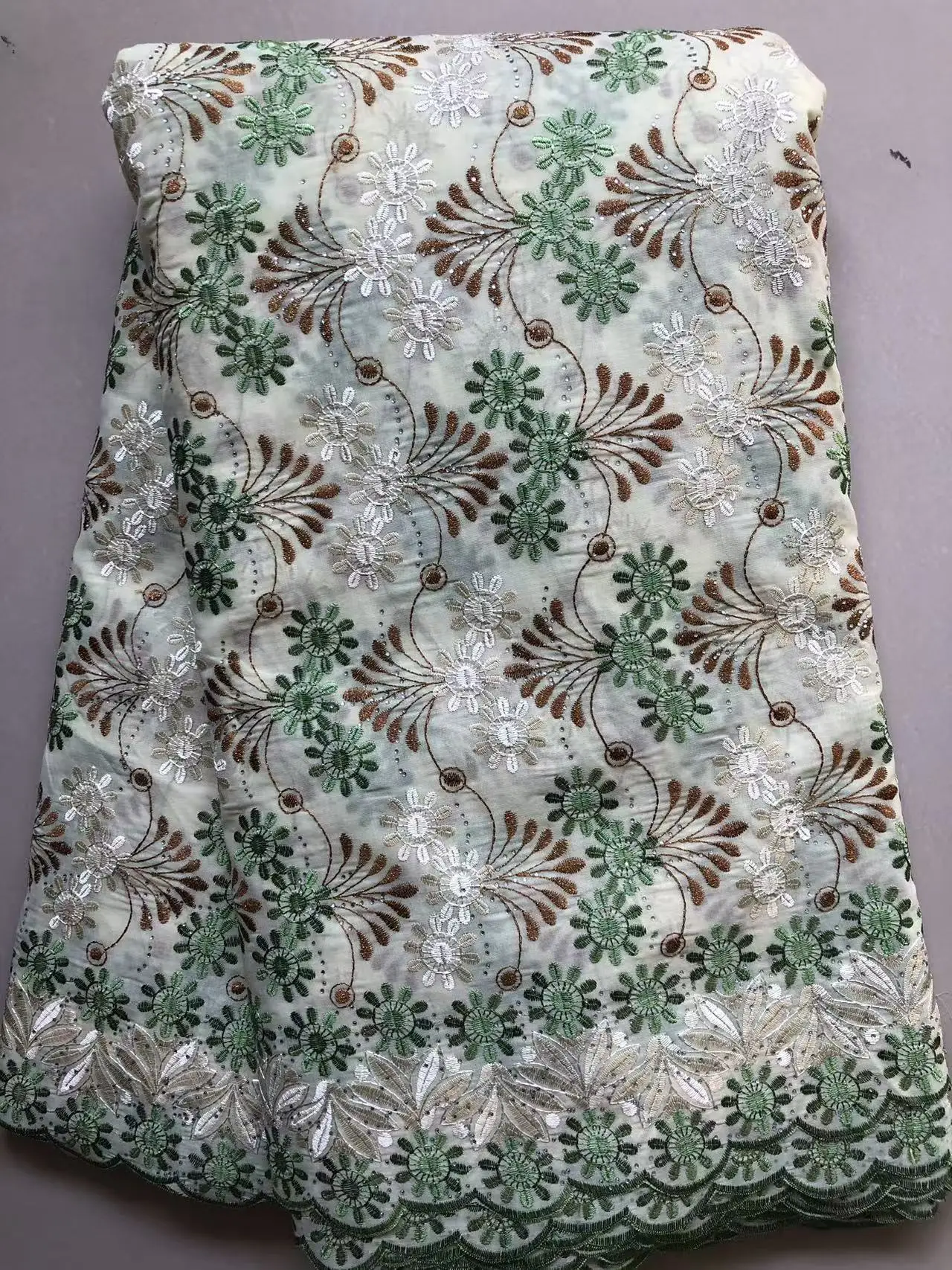 5Y السويسري فوال الدانتيل في سويسرا النيجيري الأفريقي أقمشة الدانتيل 2025 شمسيّة دانتيل عالية الجودة Tissu Dentelle القطن الدانتيل دبي النسيج #2