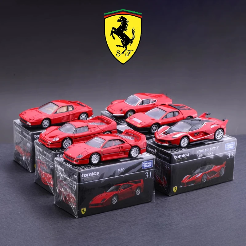 Tomia Ferrari F40 Roma SF90 SP3 Ferrari F8 ENZO F355 F50 Laferrari 512BB stop samochód odlew i pojazdy zabawkowe Model samochodu dla dzieci