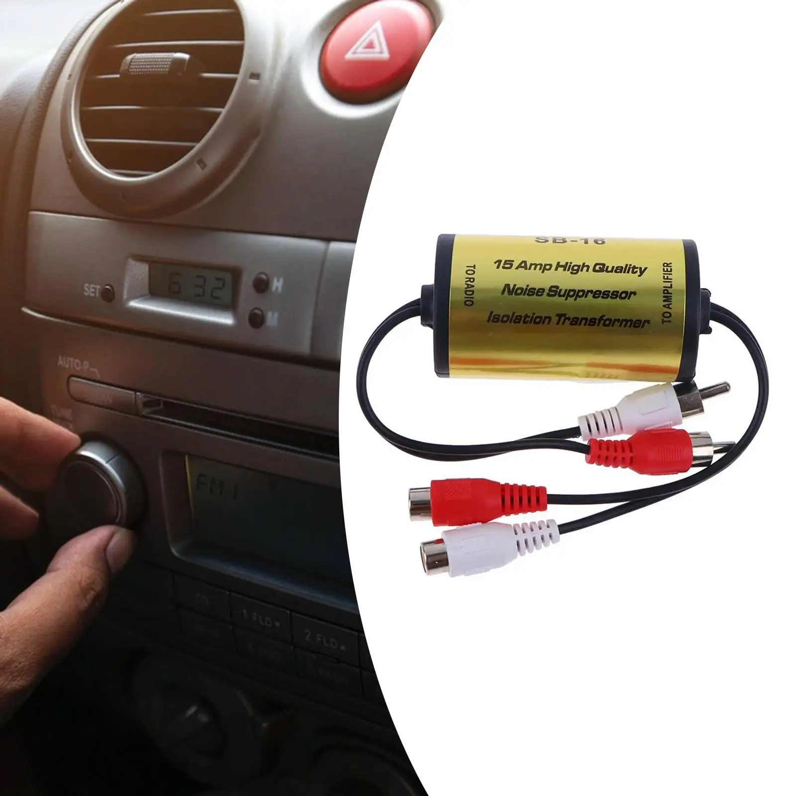 Generic RCA Audio Noise Filter Noise Suppressor Replaces Car Stereo Accessory