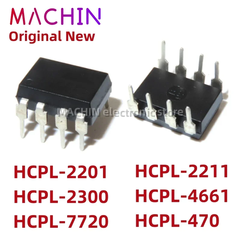 1pcs HCPL-2201 A2201 HCPL-2300 A2300 A7720 HCPL-7720 HCPL-2211 A2211 A4661 HCPL-4661 HCPL-4701 A4701 DIP-8 Nuevo IC Original