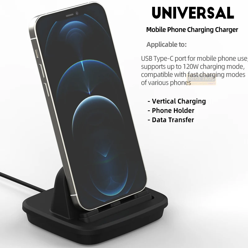 Wireless Charging Stand 120W USB C Fast-Charging Dock For iphone 15 16 Type C interface Tablet Earphone Charger Station Holder view 5