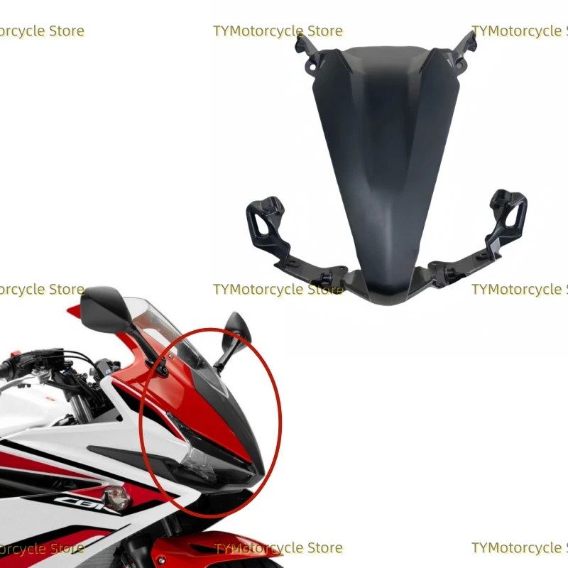 

Motorcycle Accessories Upper Mid Nose Air Intake Ram Fairing Fit For Honda CBR500R CBR 500R 2016 2017 2018