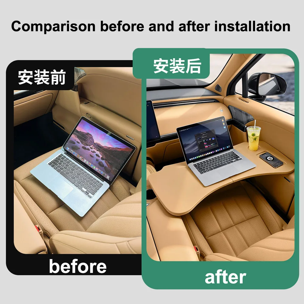 Fit For Xpeng GX Original Color Folding Small Table Board Automotive Modification Supplies Dining Table Computer Desk