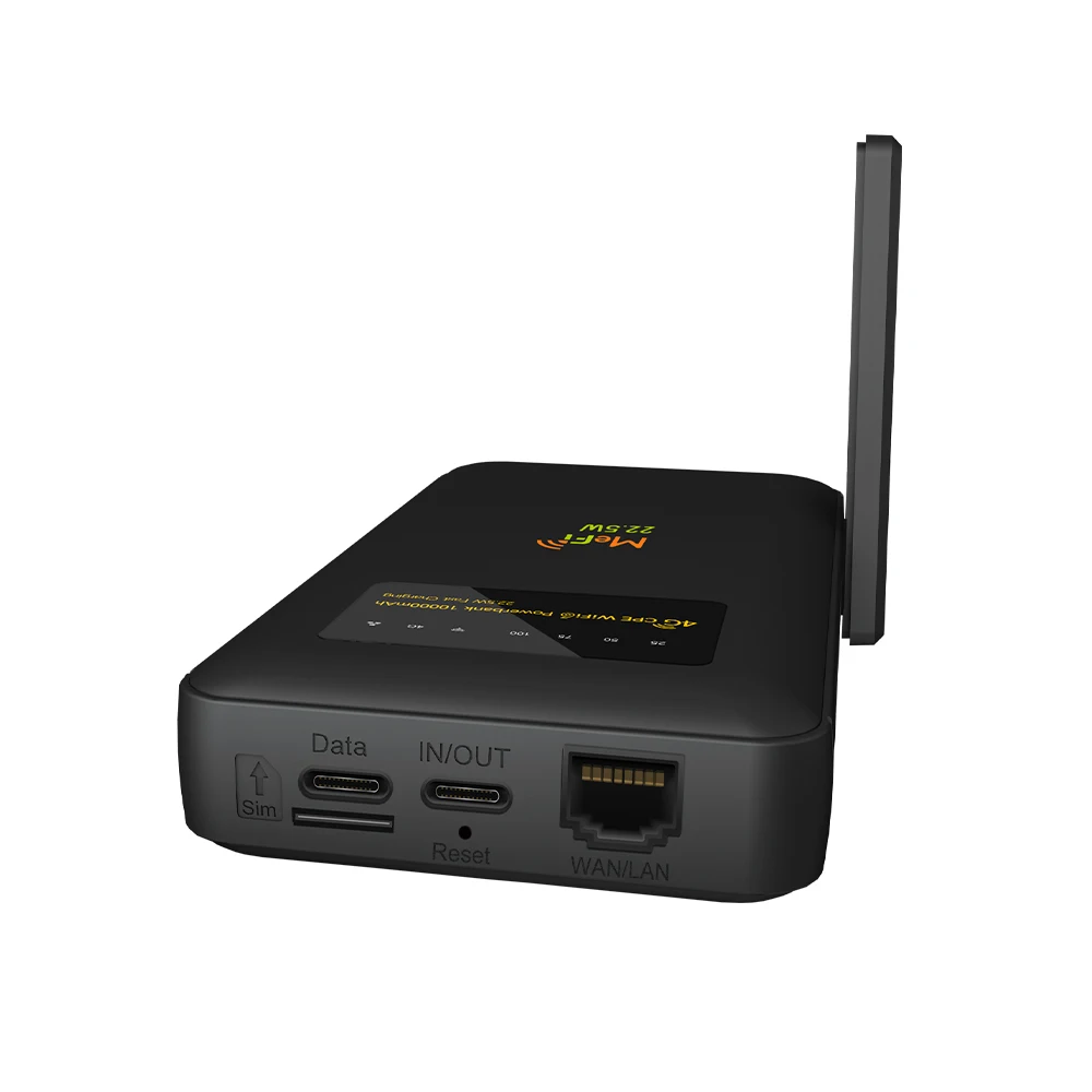 JODUXE 4G LTE موبايل راوتر محمول Wifi6 عالي السرعة هوت سبوت جيب Mifi مع نطاق طاقة 10000 مللي أمبير في الساعة يدعم VPN (PPTP/L2TP) #4