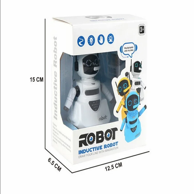 Creative Original Inductive Electric Robot Car Line Follower Pen Toy Follow Any Line You Draw Xmas Gifts Educational Toy